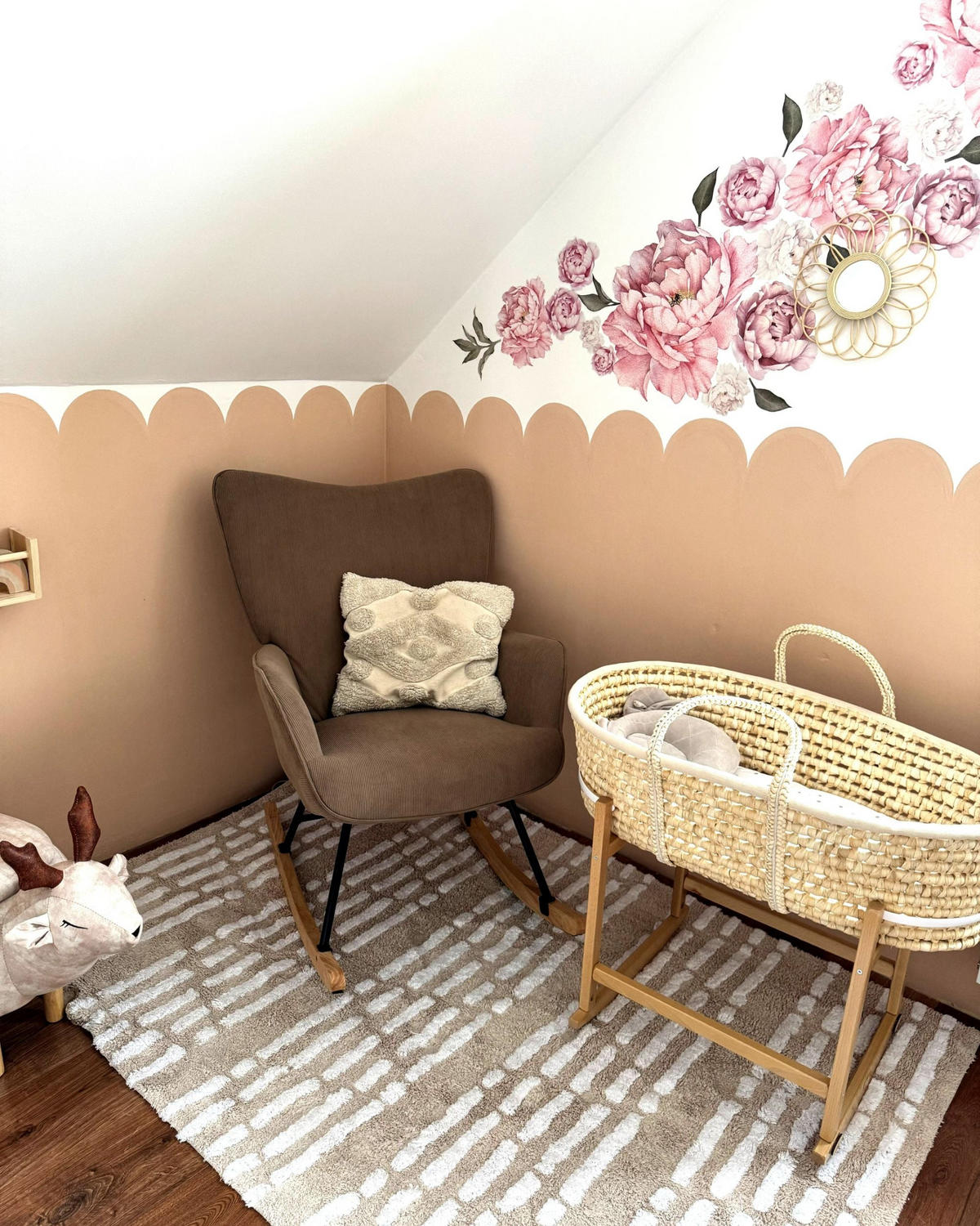 HOUPACÍ KŘESLO Taupe Arset - černá/hnědá, textil (71/104/83cm) - Beliani