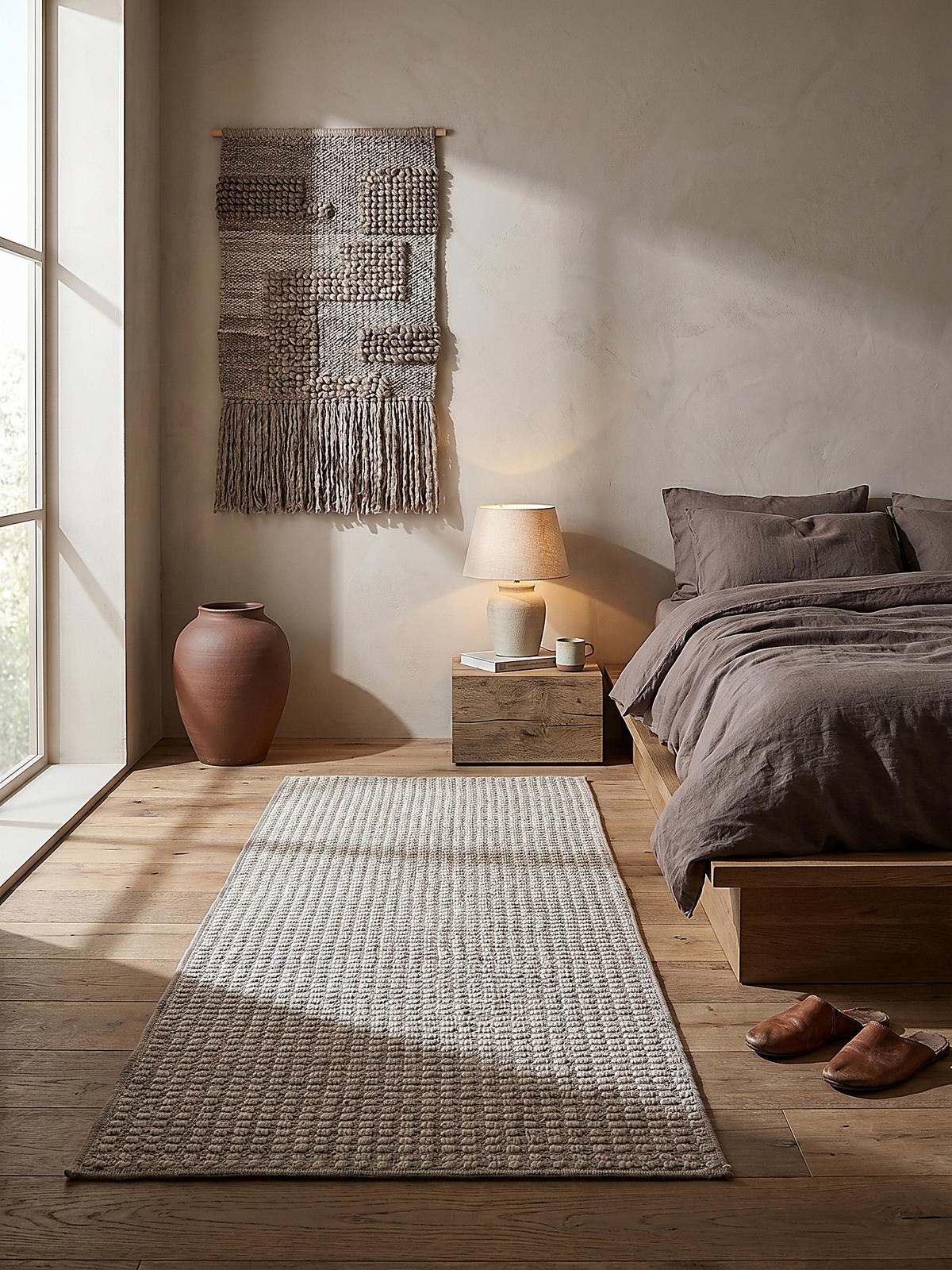 KURZFLORTEPPICH Waschbar NORA, einfarbig, aus Polyester, Grau, 78 x 230 cm - Grau, Textil (78/230cm) - KADIMA DESIGN