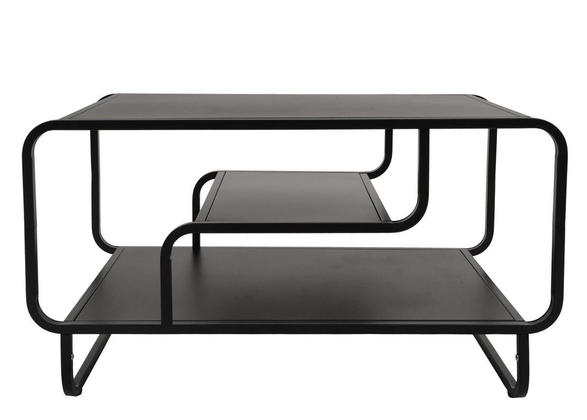 STOLÍK NA SEDACÚ SÚPRAVU obdĺžnikový Čierny - čierna, kov (40/80/45cm) - MCW