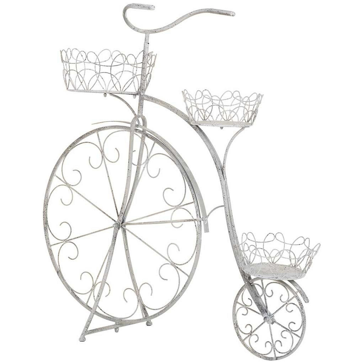 PFLANZENSTÄNDER aus Metall, grau, 102x38x103cm - Grau, Metall (102.87cm) - Wanderlust