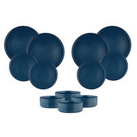 SERVICE Die Essentials Scandi - 12er-Set - Marineblau - Blau, Keramik (1/1/1cm) - Björn