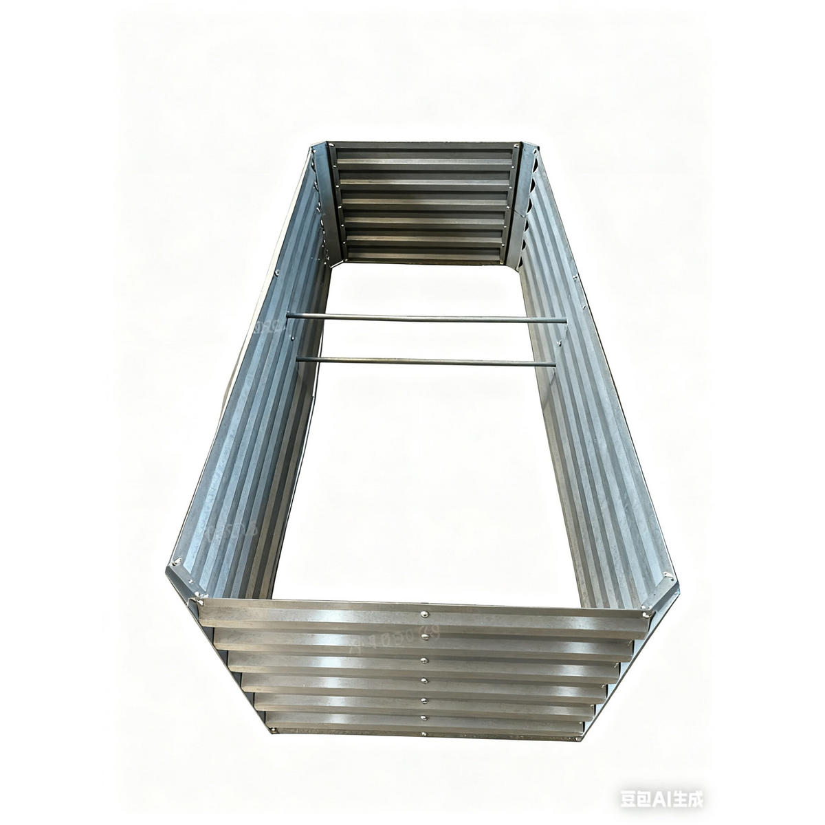 HOCHBEET - Silberfarben, Metall (100/57/100cm) - Relaxdays