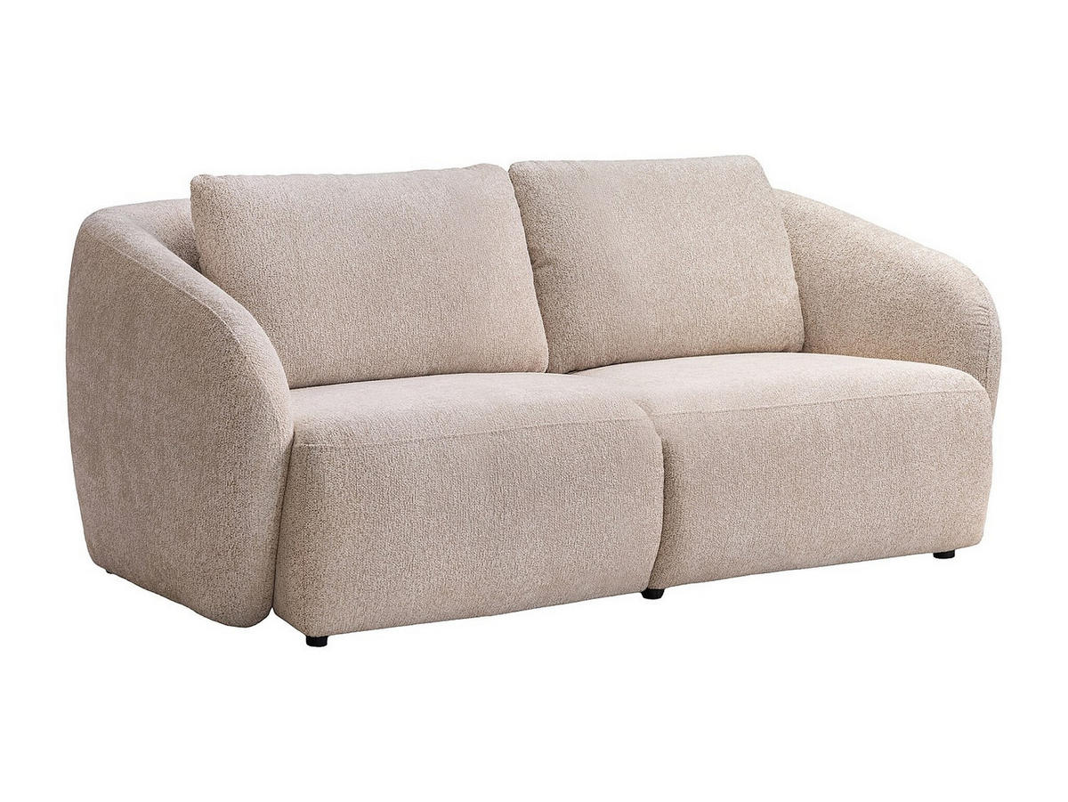 SOFA - 2 Personen - stoff - beige Liruno - Beige, Textil (200/85/104cm) - Vente-Unique