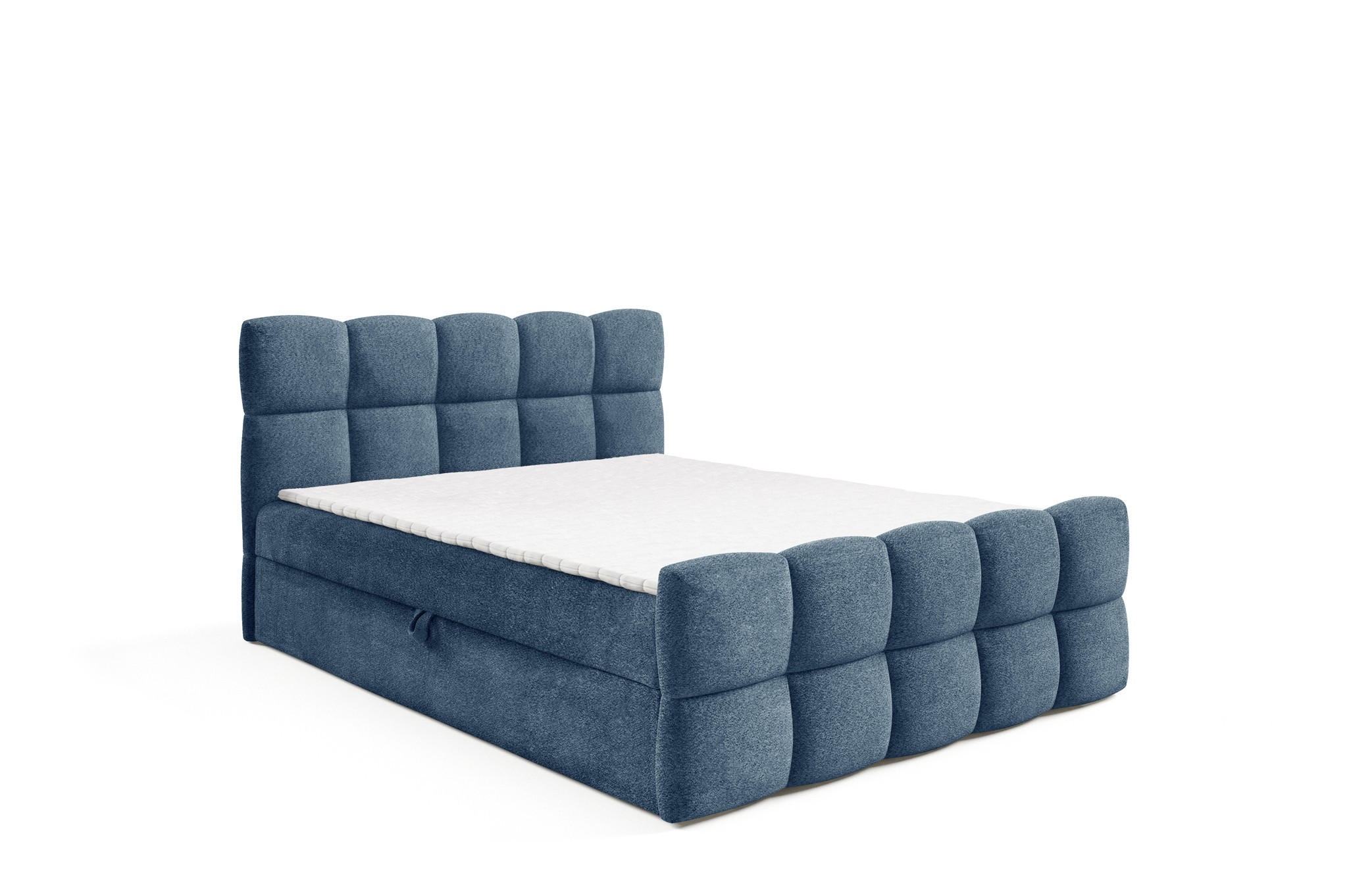 BOXBETT Satine Premium - Hellblau, Holzwerkstoff/Textil (120/220cm) - Fun Möbel