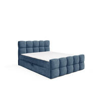 BOXBETT Satine Premium - Hellblau, Holzwerkstoff/Textil (140/220cm) - Fun Möbel