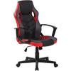 BÜROSTUHL Glan, Kunstleder Schwarz/Rot - Rot, Kunststoff/Textil (64/119/60cm) - TPFLiving