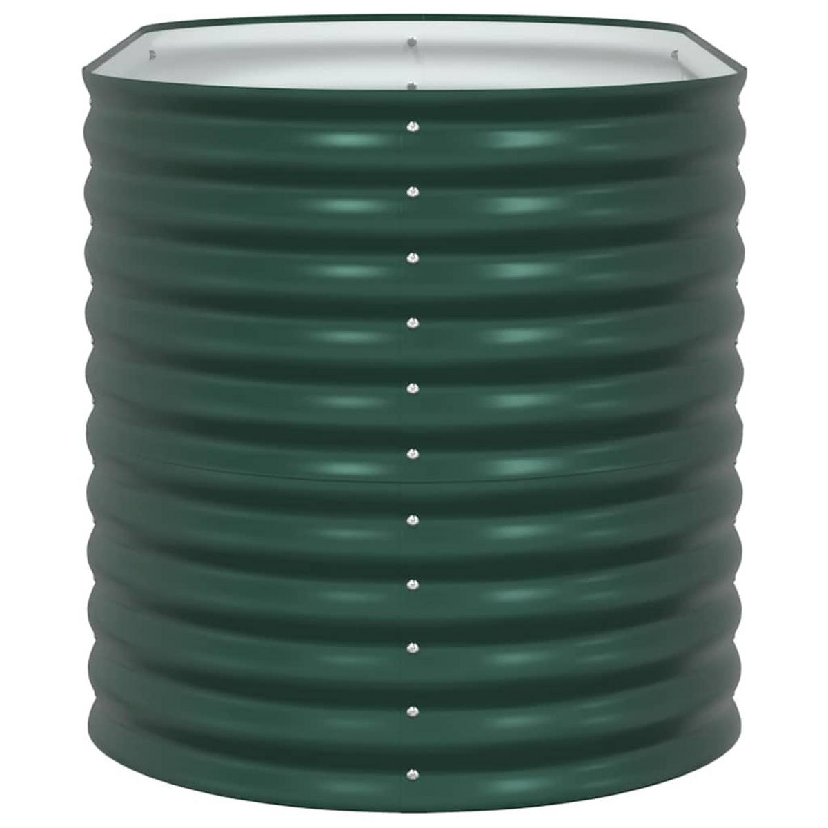 HOCHBEET Grün 160/80/81 Cm Stahl - Grün, Metall (80/81/160cm) - vidaXL