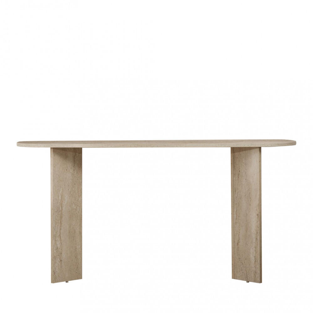KONSOLENTISCH - Beige - Einzelstück - Beige, Holzwerkstoff (150/35/75cm) - Drawer