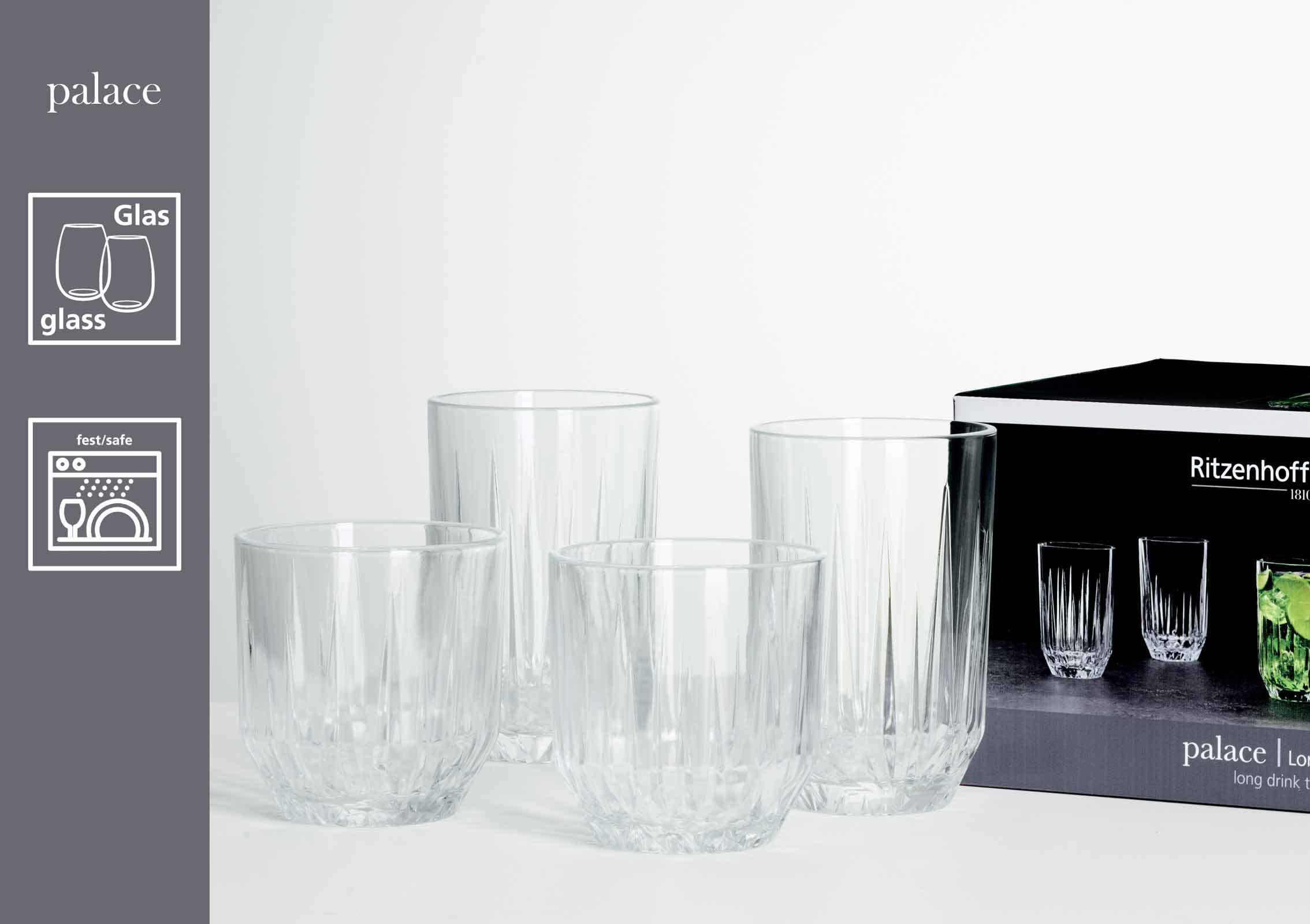WHISKY & LONGDRINKGLÄSER-SET Palace transparent 12er Set - Transparent, Glas - Ritzenhoff Breker