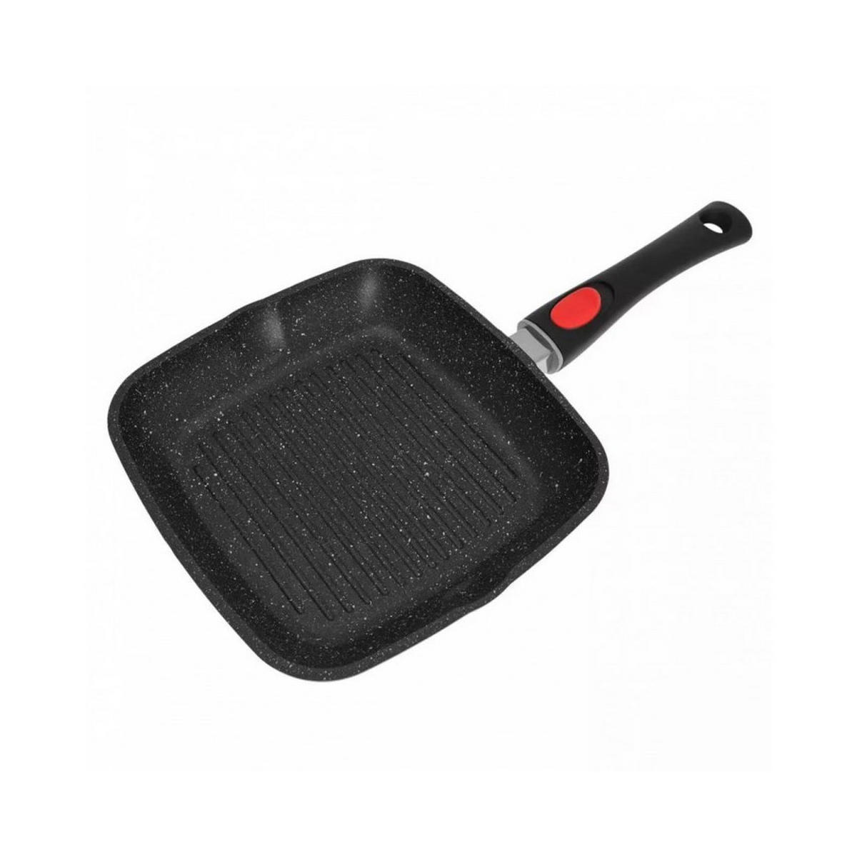 GRILLPFANNE Schwarz 24/24/4.5 cm KH1510 - Schwarz, Glas (24cm) - Kinghoff 