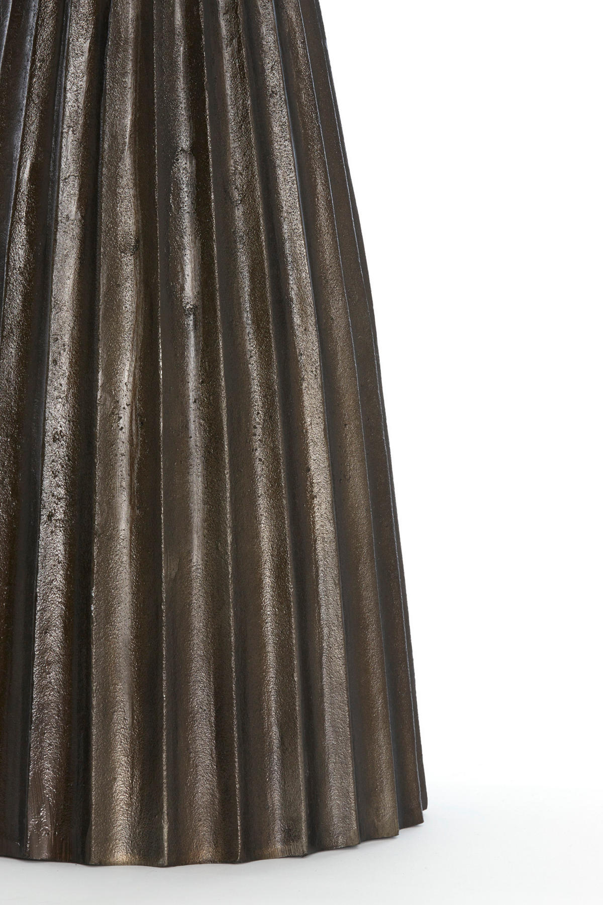 BEISTELLTISCH Veglia Braun Ø40/51 cm - Dunkelbraun, Metall (40/40/51cm) - Light & Living