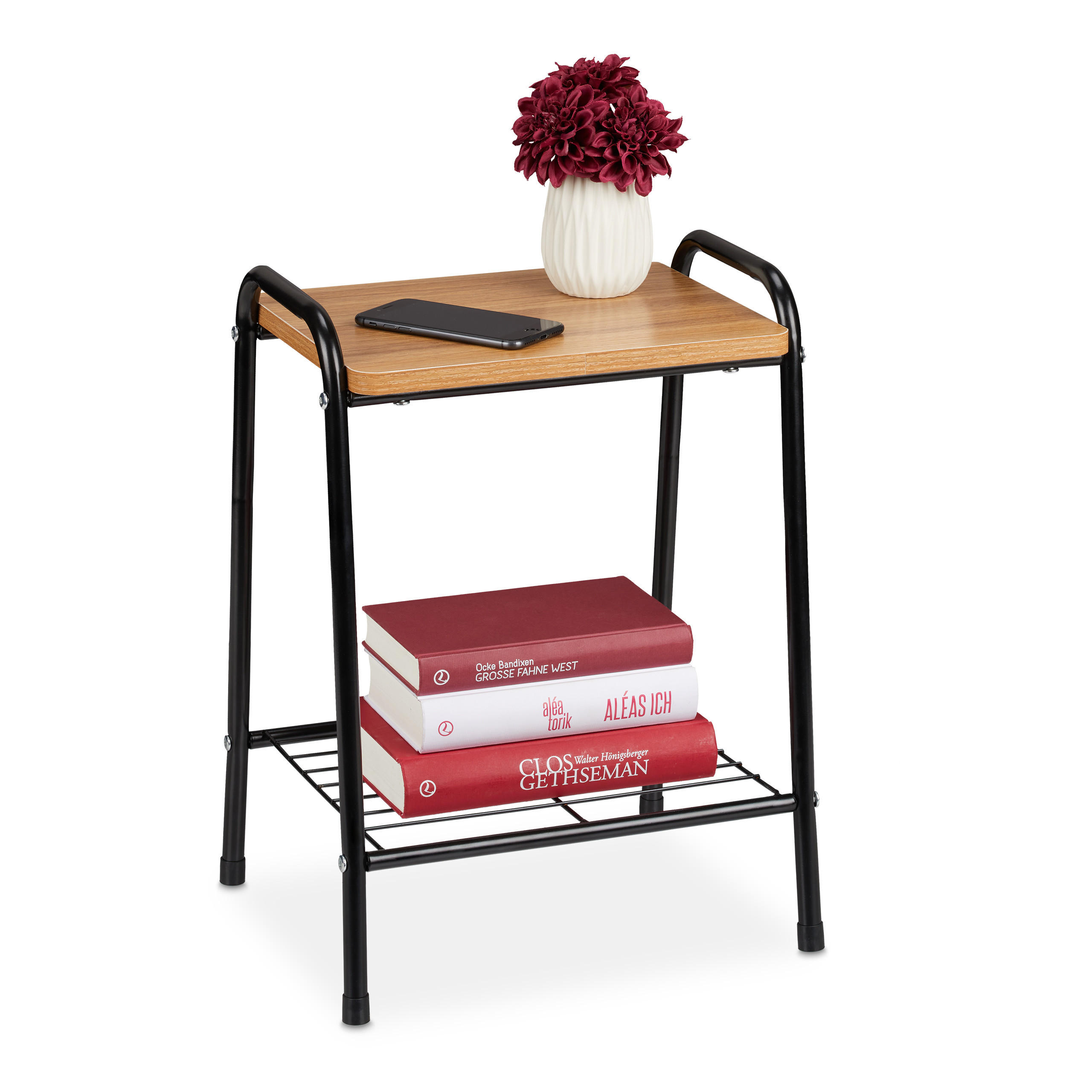BEISTELLTISCH - Multicolor, Holzwerkstoff/Metall (29.5/35/48cm) - Relaxdays