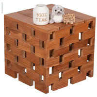 BEISTELLTISCH Dunham - Naturfarben, Holz (52/52/52cm) - Mr. Deko
