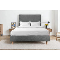 KOPFTEIL gepolstertes – Anthrazitgrauer Stoff - 140 cm - Anthrazit/Beige, Karton/Holz (140/120/10cm) - Sommeil de Plomb