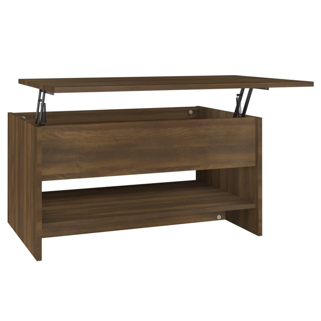 COUCHTISCH Braun Eichen-Optik 80x50x40 cm Holzwerkstoff - Braun, Holzwerkstoff (80/50/40cm) - furnicato