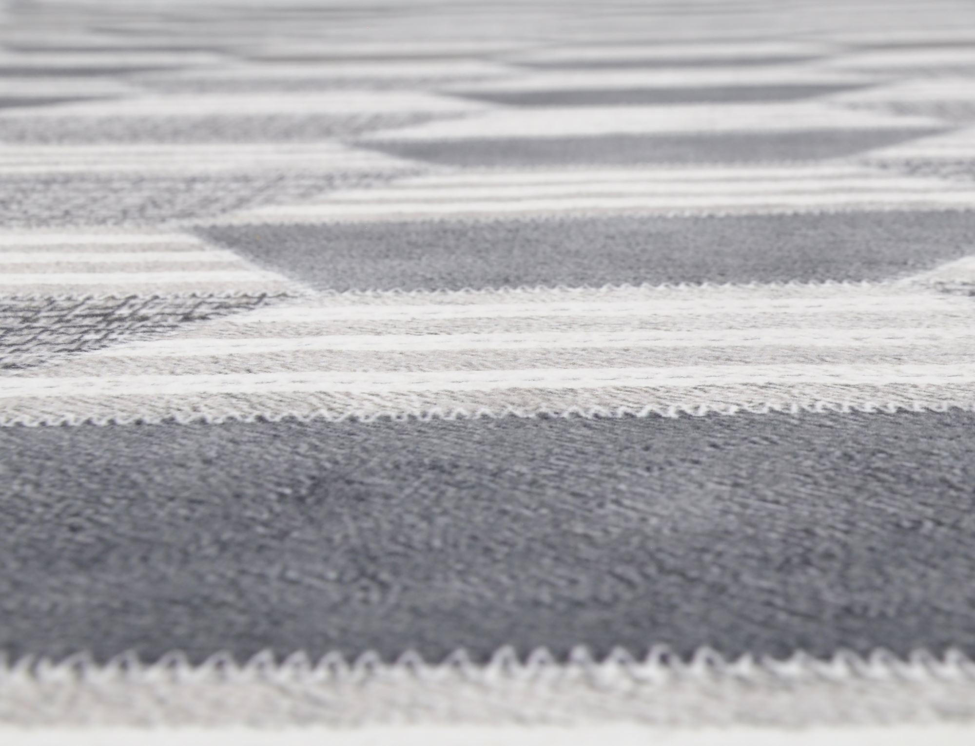 KURZFLORTEPPICH Serena 160x230 cm - Grau, Textil (160/230cm) - Gino Falcone