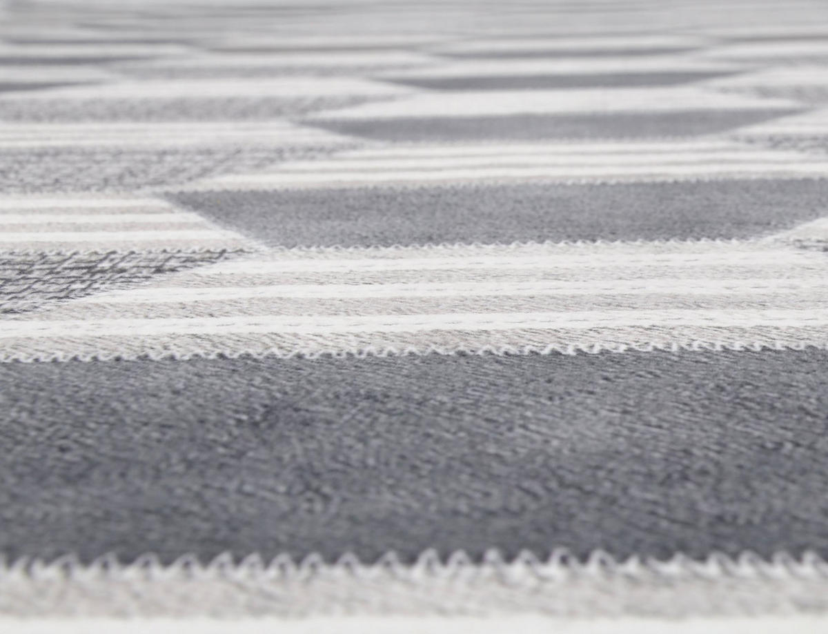 KURZFLORTEPPICH Serena 80x150 cm - Grau, Textil (80/150cm) - Gino Falcone