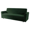SCHLAFSOFA Molly - Schwarz/Hellblau, Holz/Kunststoff (230/87/90cm) - MIRJAN24