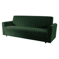 SCHLAFSOFA Molly - Schwarz/Hellblau, Holz/Kunststoff (230/87/90cm) - MIRJAN24