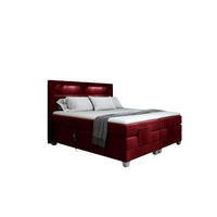BOXSPRINGBETT Elektrisch Davide - Rot, Holzwerkstoff/Textil (120/200cm) - Fun Möbel