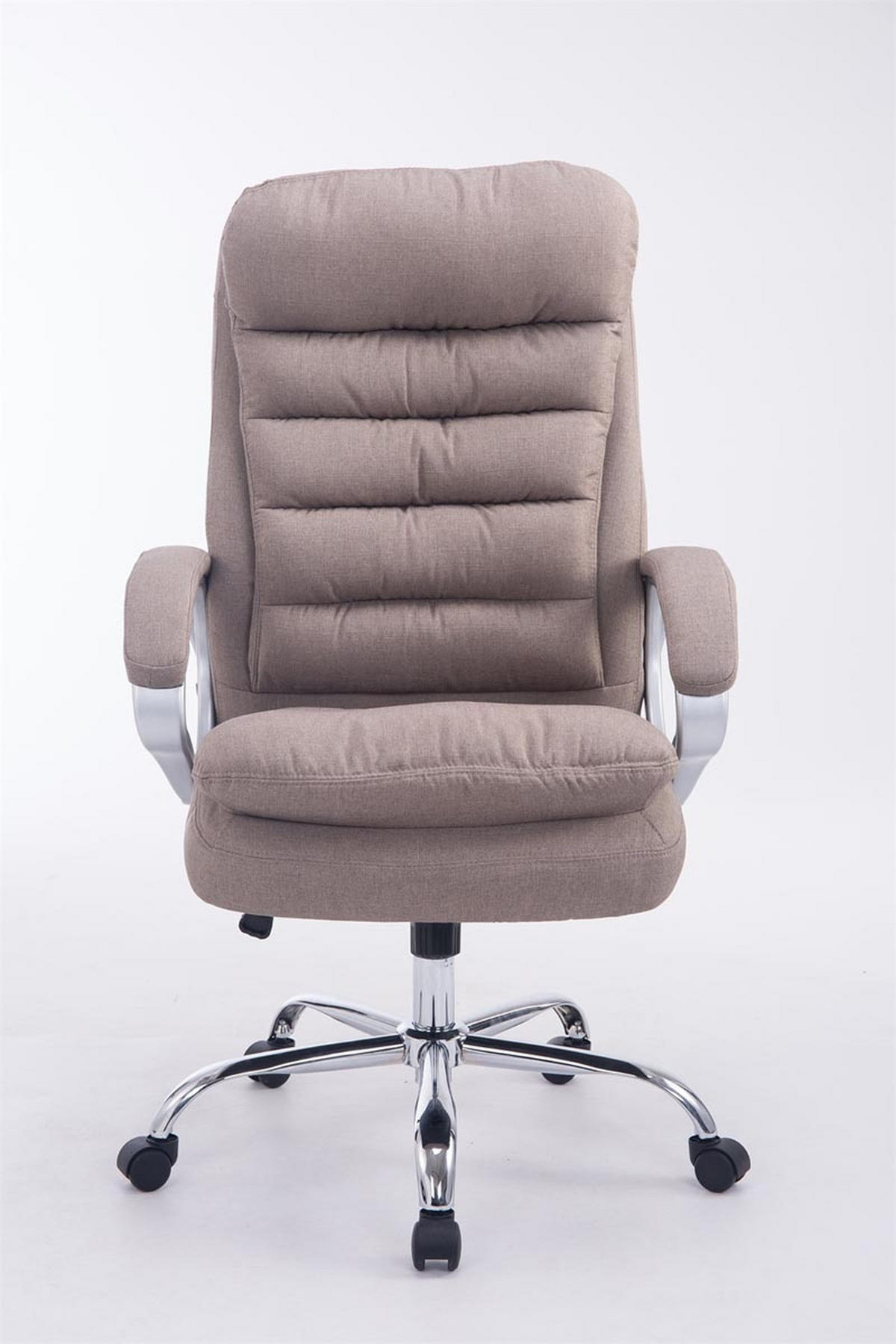 BÜROSTUHL BIG Vancom, Stoff Taupe - Taupe, Textil/Metall (77/122/77cm) - TPFLiving