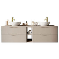 WASCHTISCHUNTERSCHRANK MIRA III 140 cm - Kaschmir, Holzwerkstoff (140/50/46cm) - Lookway