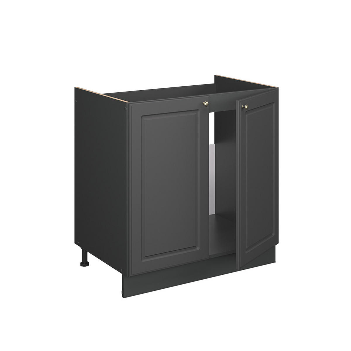 SKŘÍŇKA POD DŘEZ Fame-Line Anthrazit-Gold Landhaus - antracitová, kompozitní dřevo (80/82/60cm) - Vicco