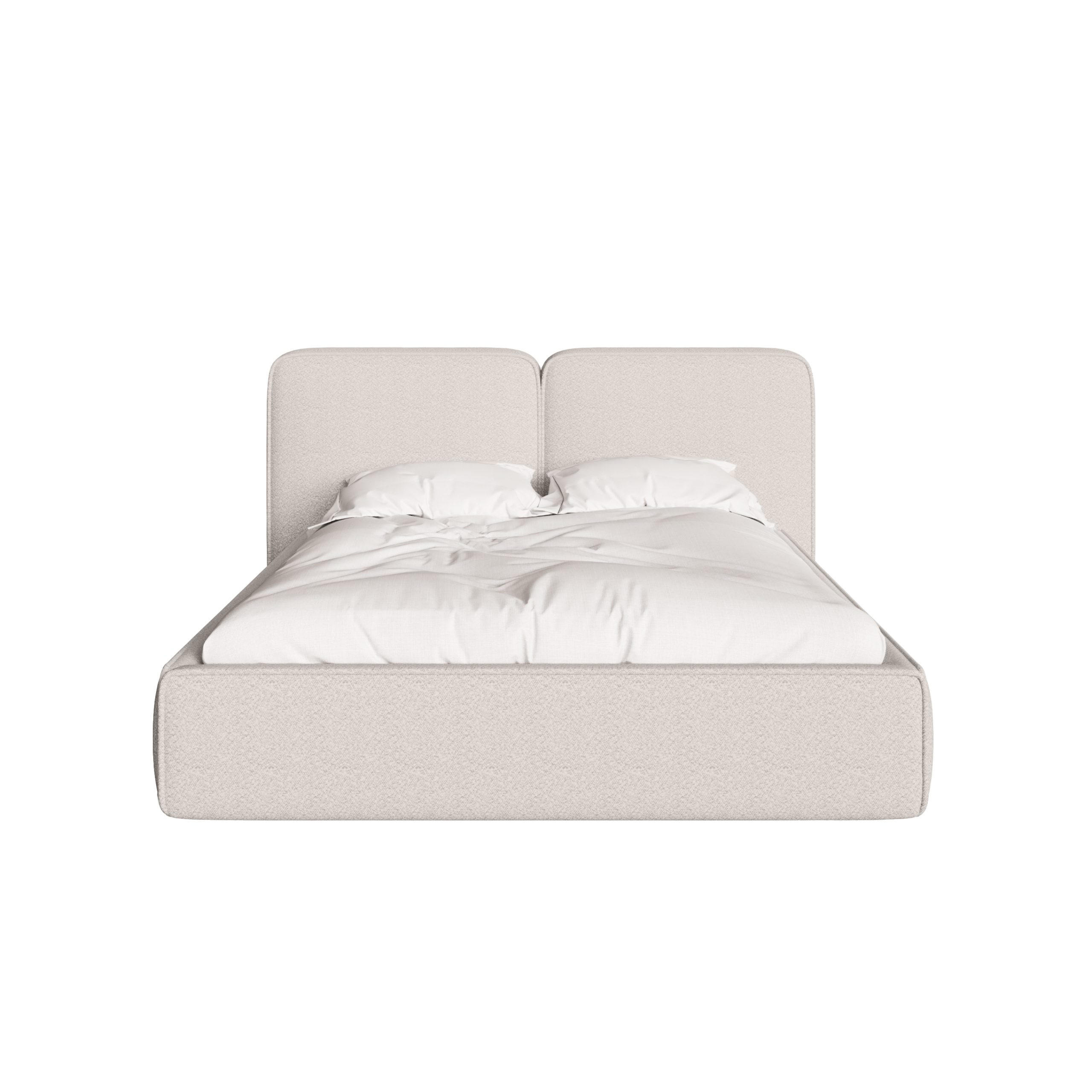 POLSTERBETT Lauga 180x200 cm, Cremeweiß - Creme, Textil (180/200cm) - Fedve