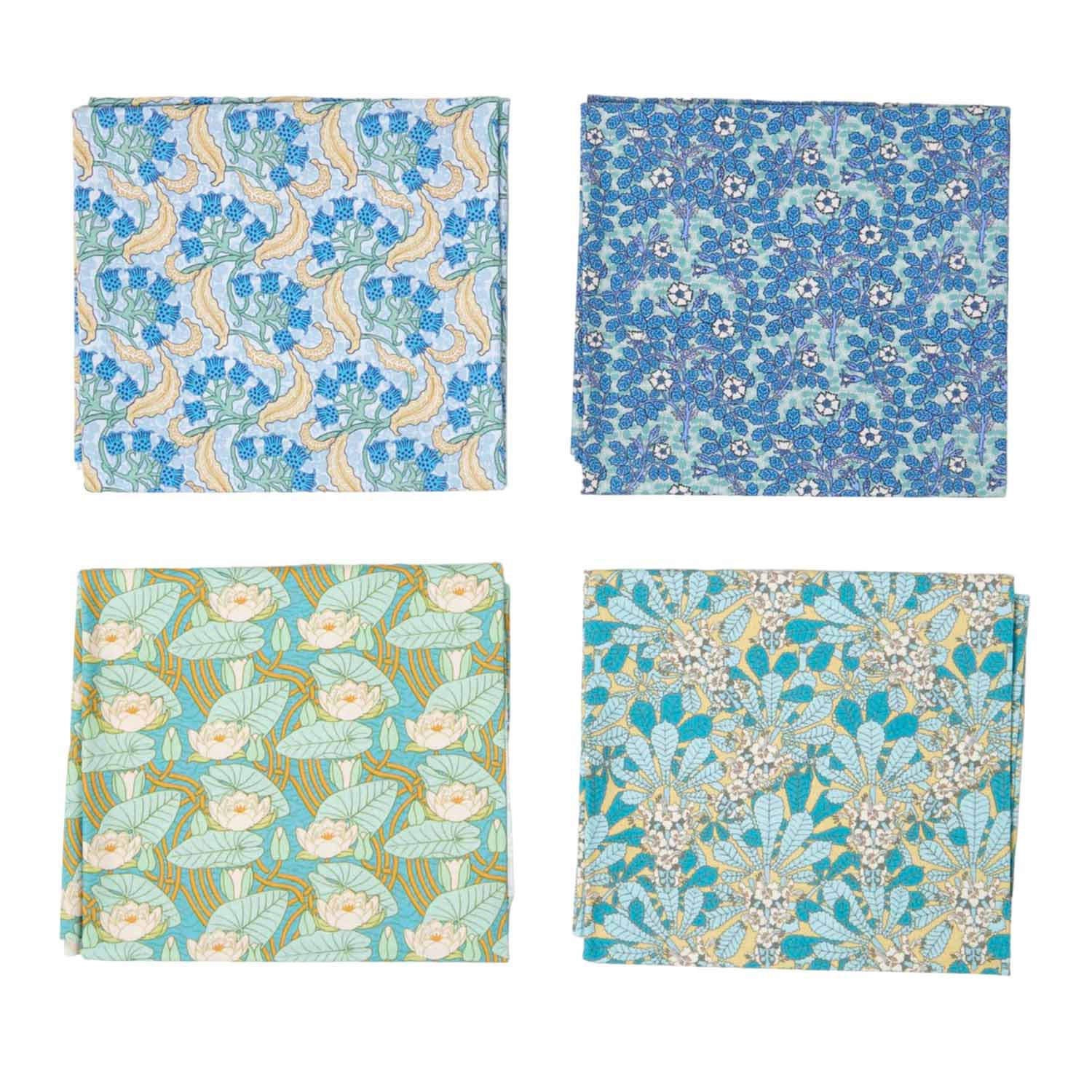 PATCHWORK-STOFFPAKET Art Déco III – Fat Quarter 4er-Set, 100% Baumwolle - Multicolor, Textil (50/55cm) - Homescapes