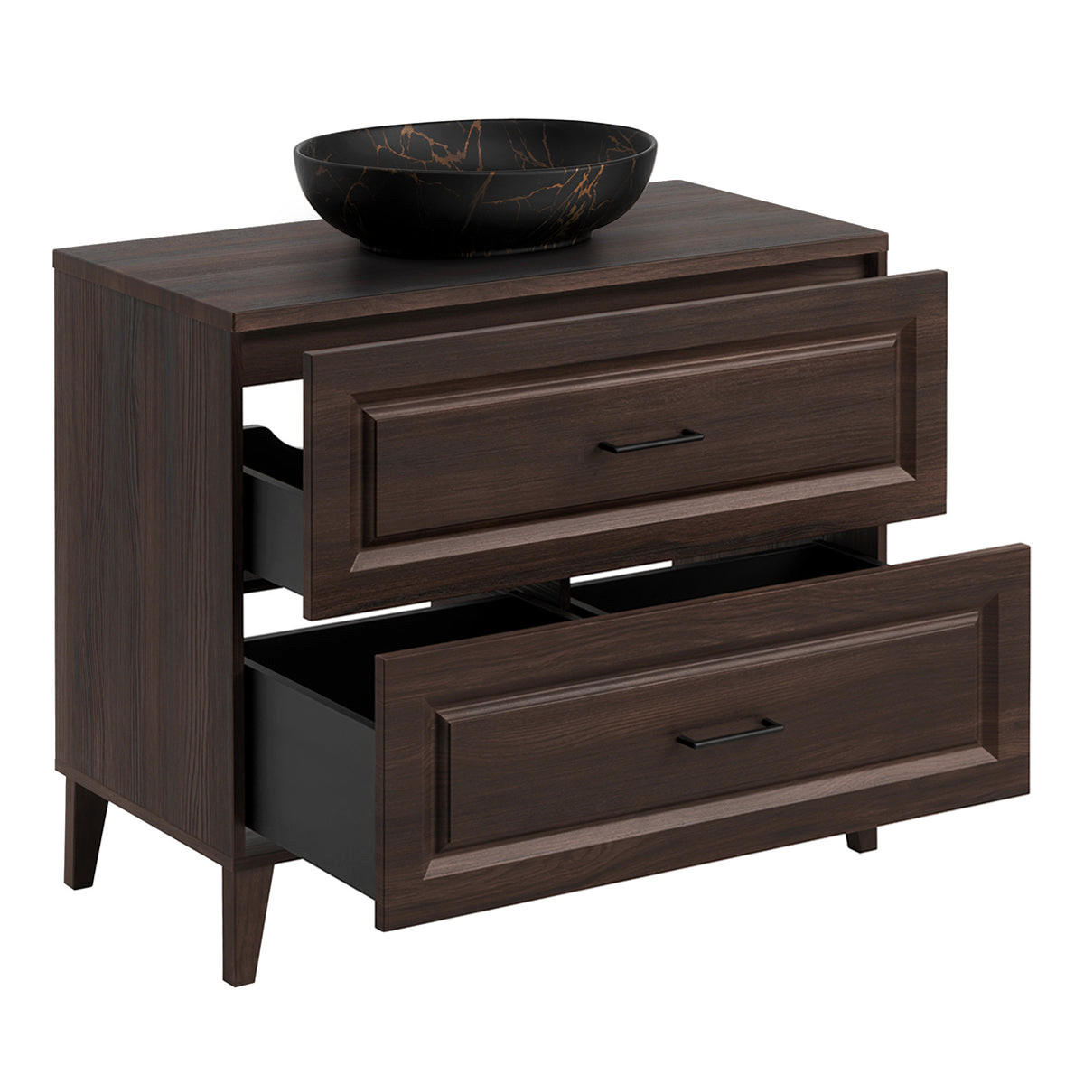 UMÝVADLO 100cm Moka Drevo - hnedá, kompozitné drevo (100/84.5/46cm) - Petits-meubles