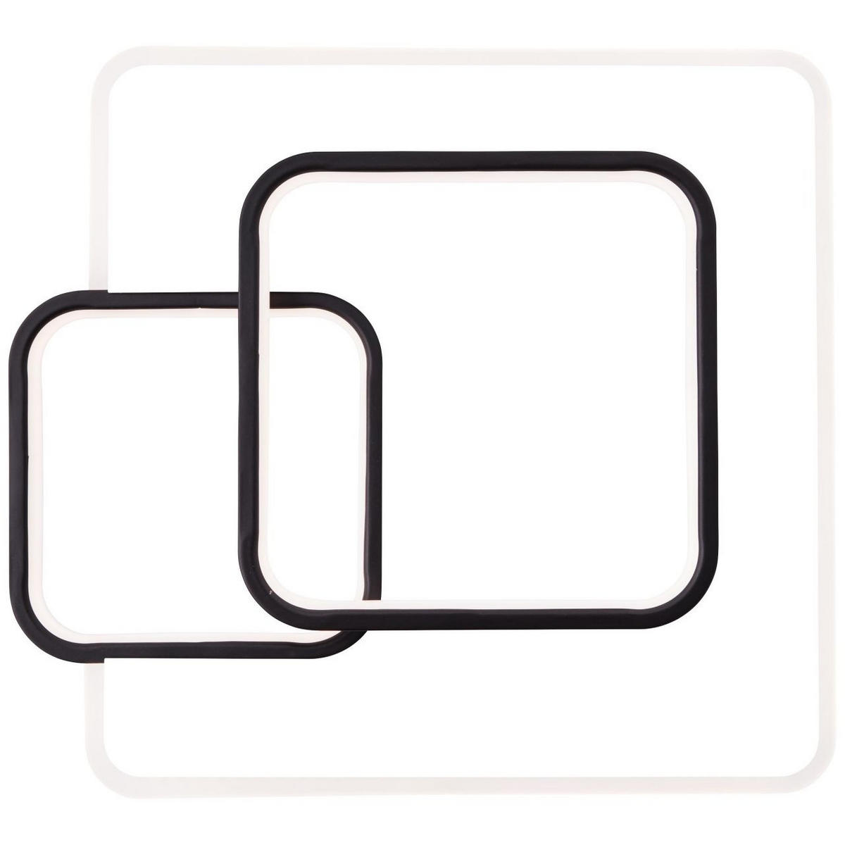 DECKENLEUCHTE Rezia G99387/75 - Schwarz, Metall (40/44/5.8cm) - Brilliant