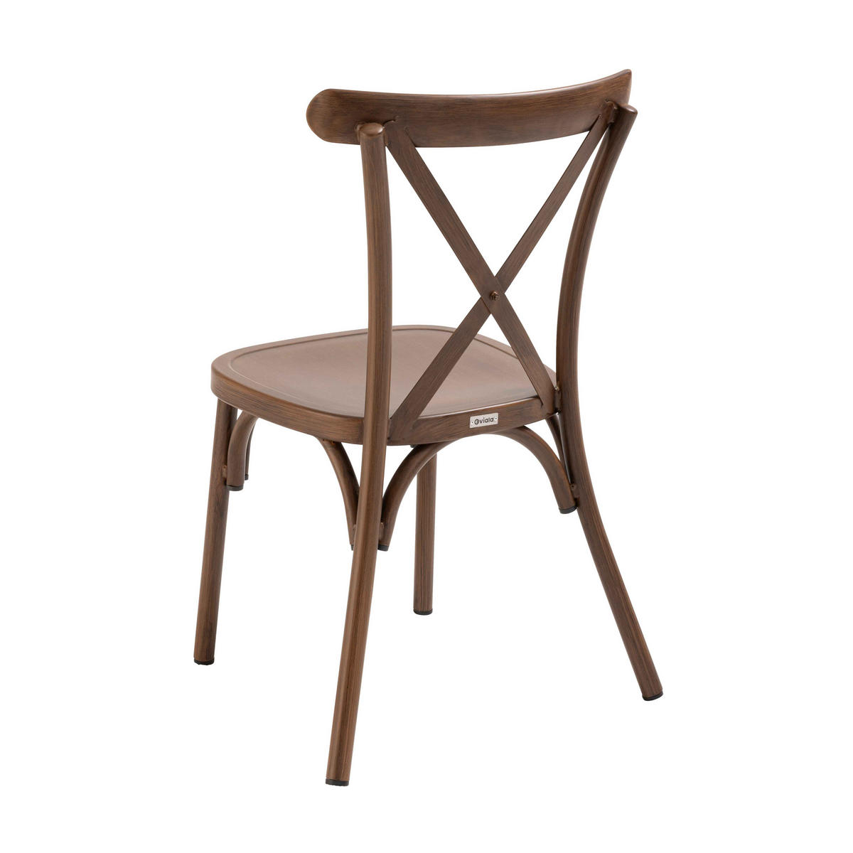 GARTENSTUHL, Braun - Braun, Metall (44/87/52cm) - Oviala