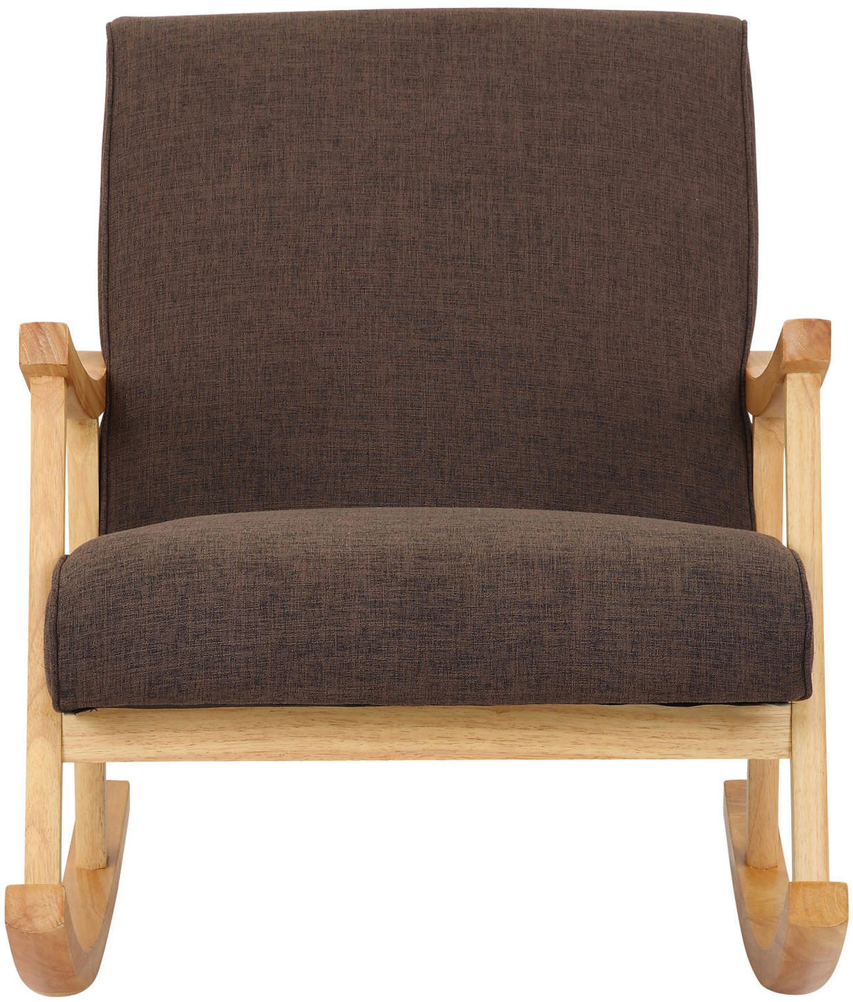 SCHAUKELSTUHL Stoff braun - Braun, Textil (67/82/92cm) - CLP