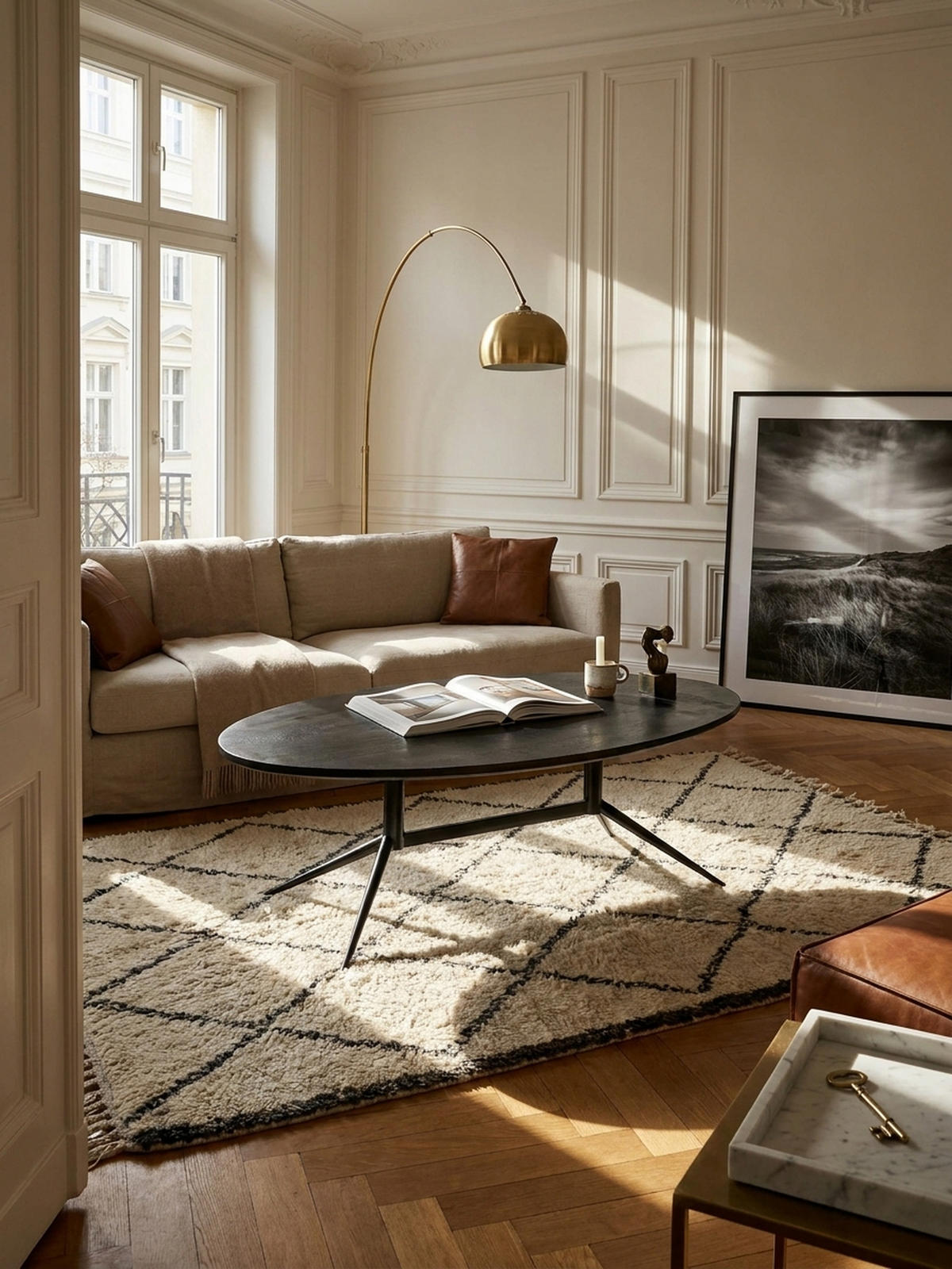 COUCHTISCH Oval in Schwarz aus Mango Massivholz und Metall, 90x50x35 cm mit natürlicher Holzmaserung - Schwarz, Holz/Metall (50/90/35cm) - KADIMA DESIGN