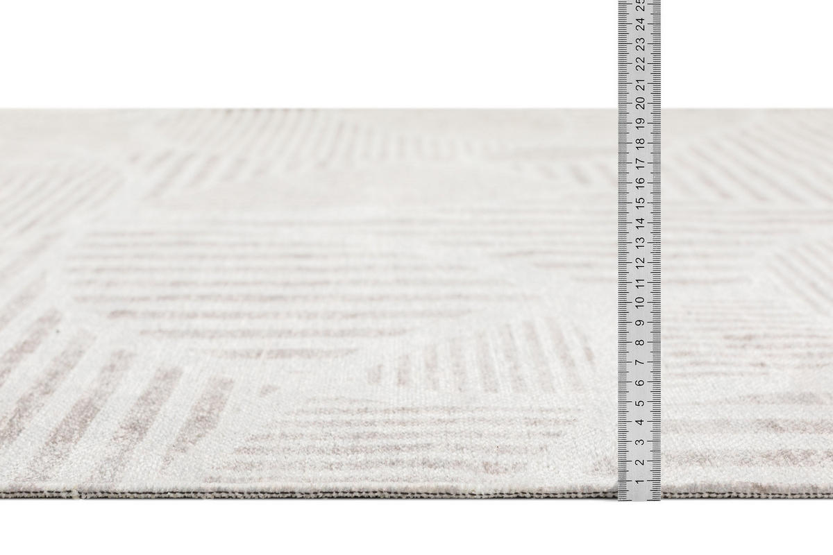 KURZFLOR-TEPPICH - Beige - 230 x 320 cm - Beige, Textil (230/320cm) - Tesso Living