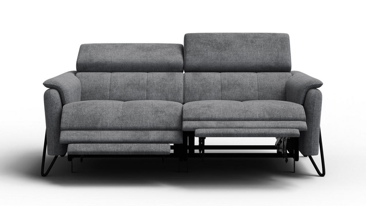 RELAXSOFA RODEN 3-Sitzer, dunkelgrau - Dunkelgrau, Holz/Textil (194/82/103cm) - Courtois Laville