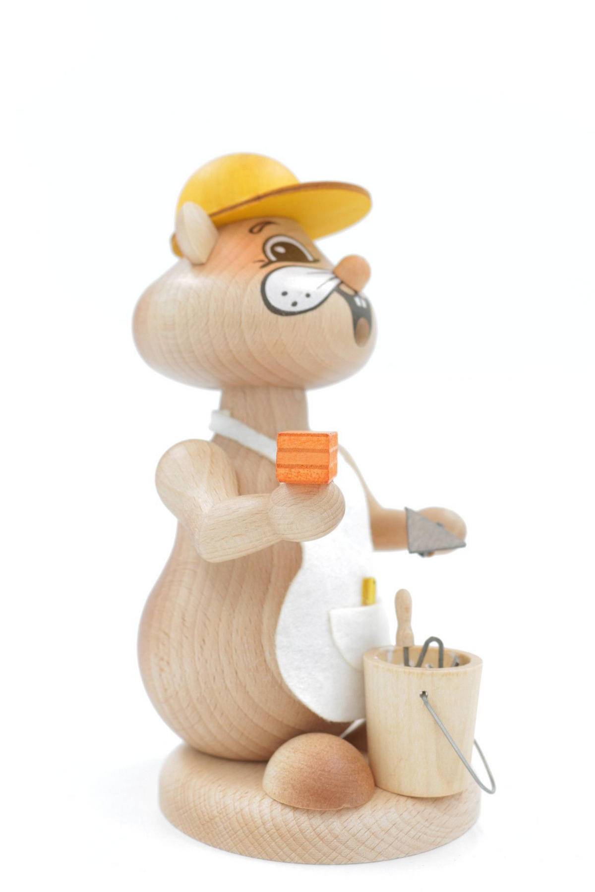 RAUCHFIGUR Hamster Maurer 18 cm - Multicolor, Holz (12/18/0.1cm)