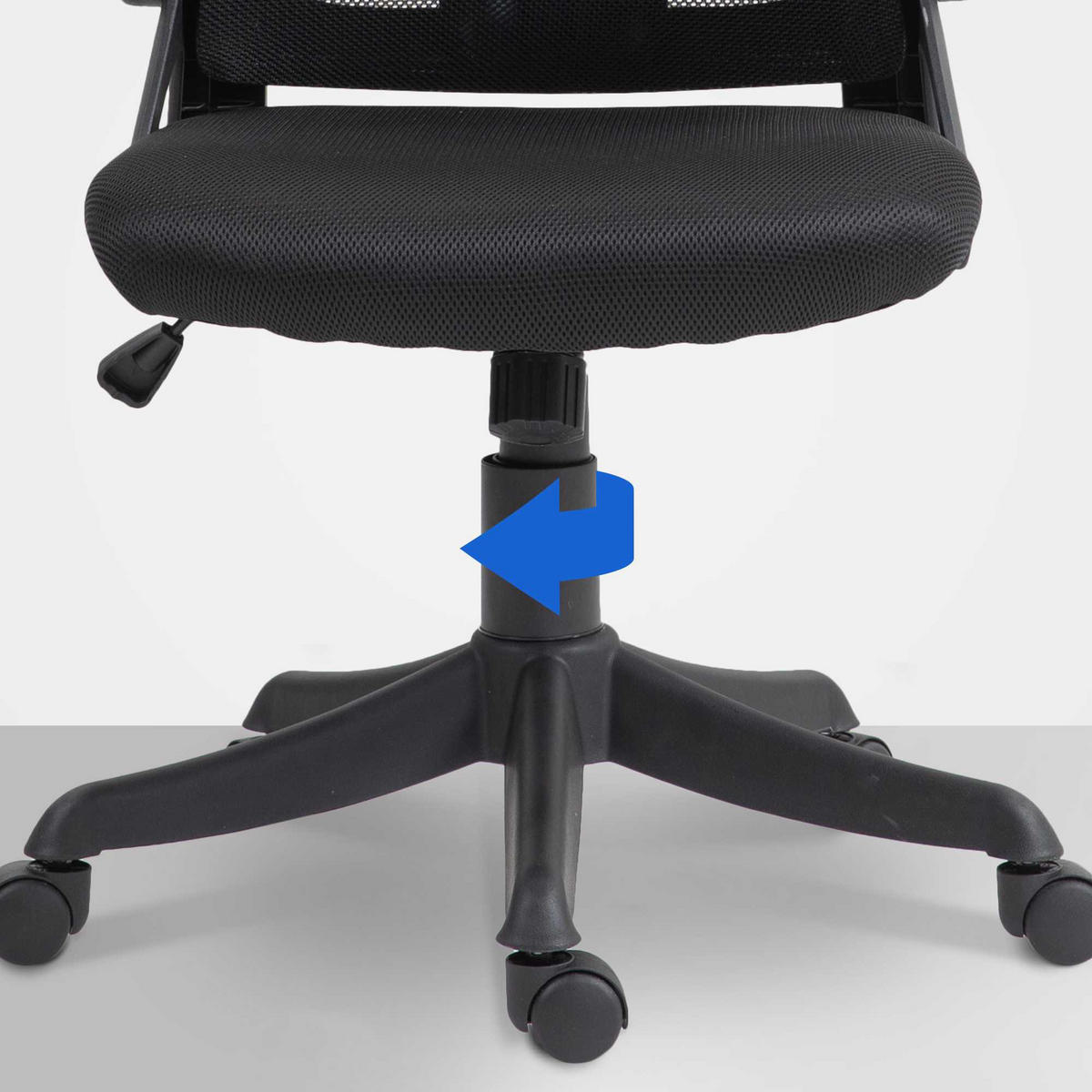BÜROSTUHL Zypher schwarz - Schwarz, Kunststoff/Metall (58/131/66cm) - TPFLiving