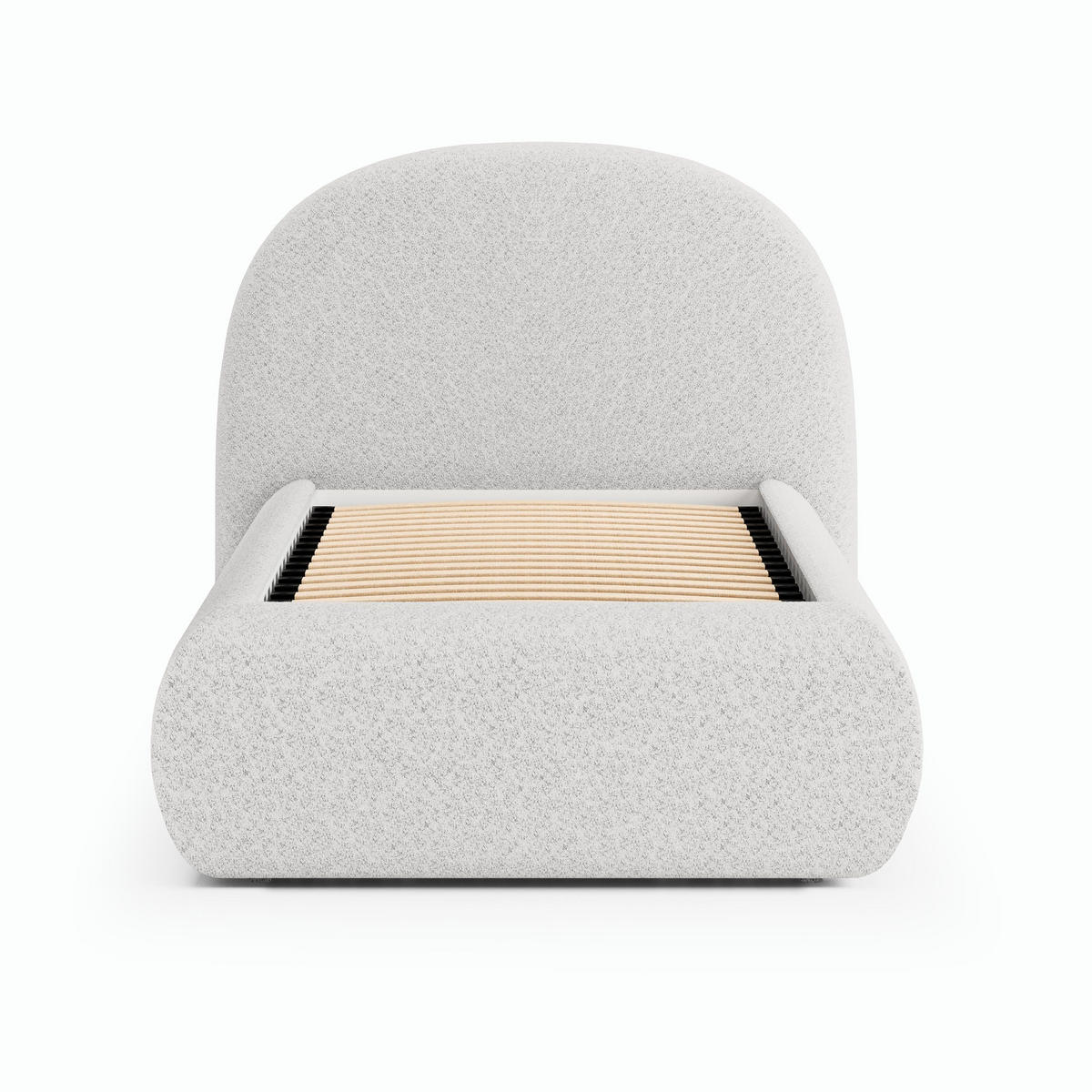 POLSTERBETT Motti 90x200, Einzelbett mit Bettkasten, ohne Matratze, Creme - Creme, Holzwerkstoff (90/200cm) - Beautysofa