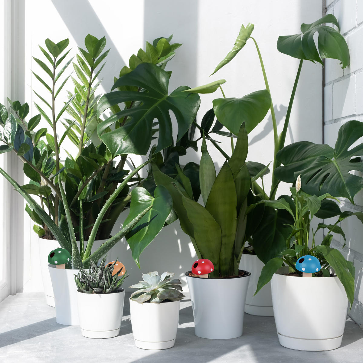 4XTONKEGEL - Multicolor, Keramik (8.5/16/8.5cm) - Relaxdays