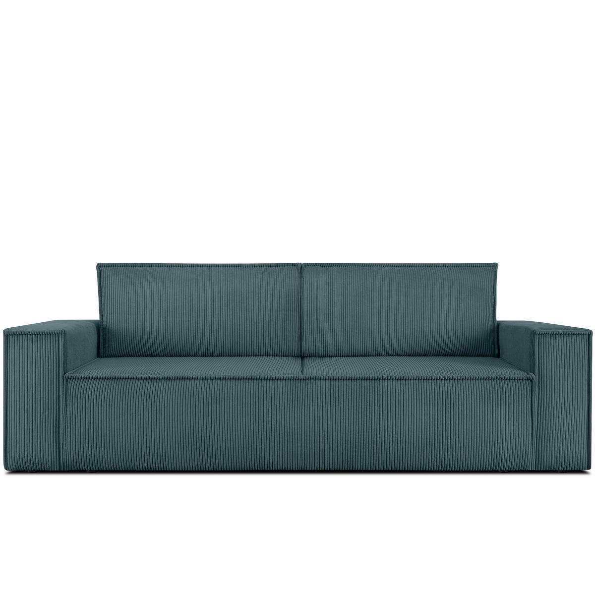 3-SITZER-SCHLAFSOFA NAPI in Pet Friendly Cord-Stoff, Blau - Blau/Schwarz, Textil (244/89/101cm) - KONSIMO®
