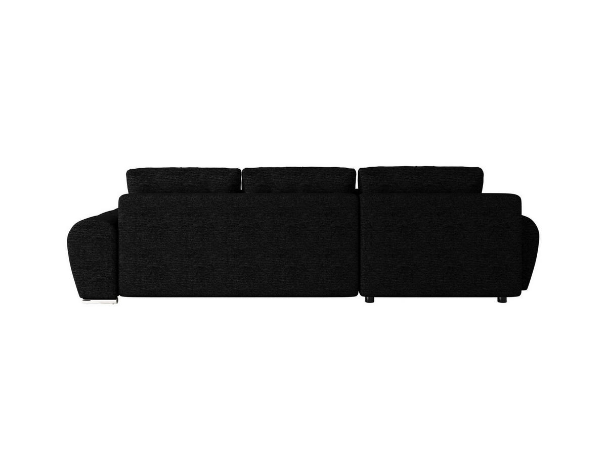 ECKSOFA BEGA L Rechts ARAGON 99 mit Schlaffunktion - Schwarz, Textil (289/185cm) - Bedante