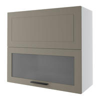 KÜCHENHÄNGESCHRANK Kvantum W8BS/80 Beige Matt / Weiß Matt 80 / 32,5 / 72cm - Beige/Weiß, Holz/Holzwerkstoff (80/72/32.5cm) - Feldmann-Wohnen