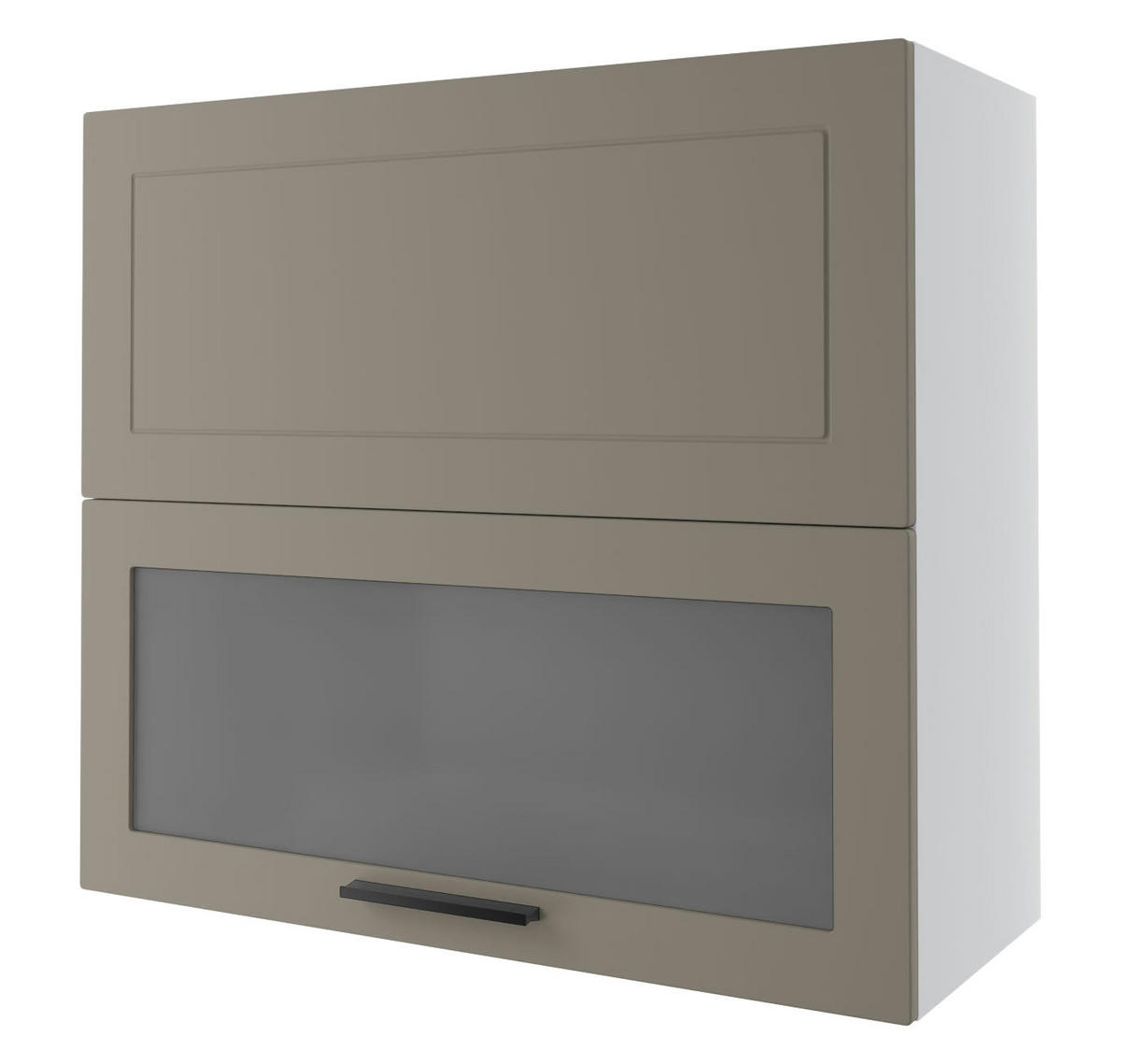 KÜCHENHÄNGESCHRANK Kvantum W8BS/80 Beige Matt / Weiß Matt 80 / 32,5 / 72cm - Beige/Weiß, Holz/Holzwerkstoff (80/72/32.5cm) - Feldmann-Wohnen