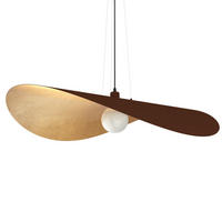 HÄNGELEUCHTE Piuma D90 - Goldfarben, Metall (90/90/120cm) - Lumicom