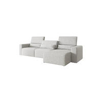 ECKSOFA Modular Premium Grau - Creme/Schwarz, Holz/Holzwerkstoff (315/172cm) - Furnisell