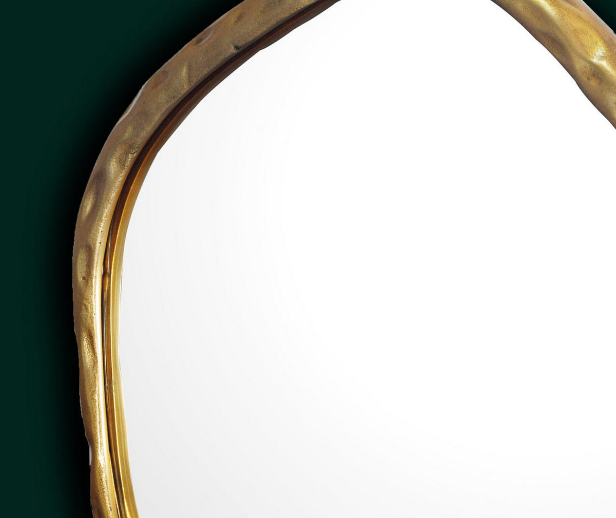 WANDSPIEGEL Asymmetrisch Metall Gold 60x60 cm Modern - Goldfarben, Glas (60/60/3cm) - KADIMA DESIGN