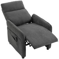 RELAXSESSEL Polyester Dunkelgrau - Dunkelgrau, Kunststoff/Textil (74/103/89cm) - HOMCOM