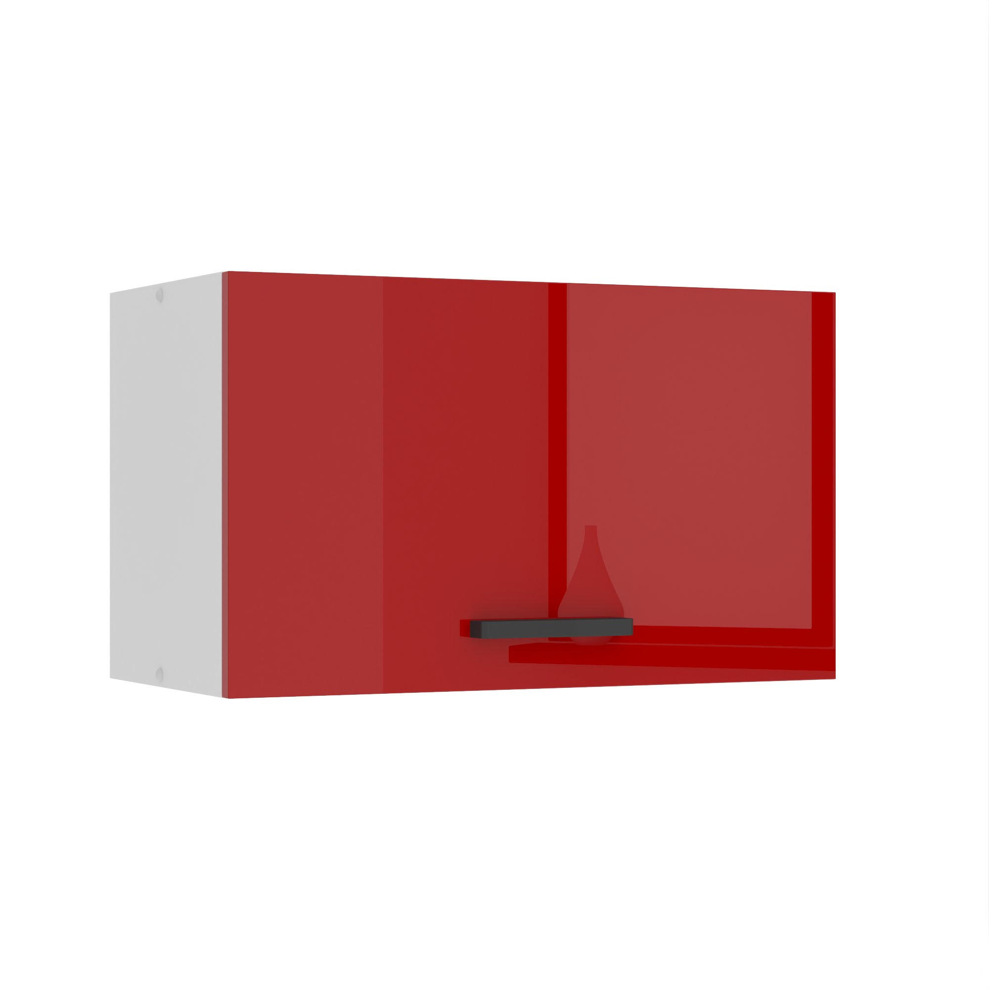 HÄNGESCHRANK SGP 60 cm, mit 1 Tür, Rot Hochglanz - Rot, Holz (60/36/29.6cm) - B BELINI GROUP