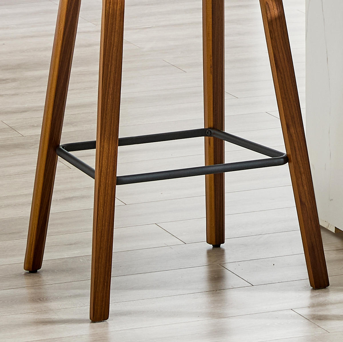 BARHOCKER 2er-Set mit Armlehne Braun Holz - Braun, Holz (44/88/54.7cm) - Meubliv